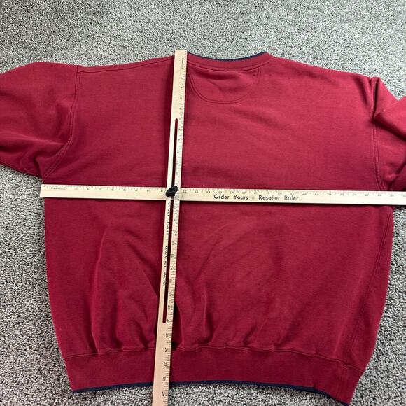 VINTAGE 90s Grandpa Sweatshirt Mens 2XL Red Gray Retired Grandkids Crweneck READ - Picture 11 of 15